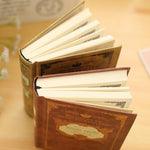 64K Small Pocket Vintage Notebook Handcover Magic Spells Pockets Book Planner Journal Traveler Notepad