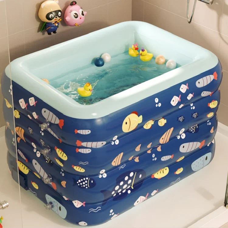 Grande piscine gonflable extérieure en PVC, piscine pour enfants et usage domestique, 1,2m quatre couches, 1,4m quatre couches, 1,8m quatre couches