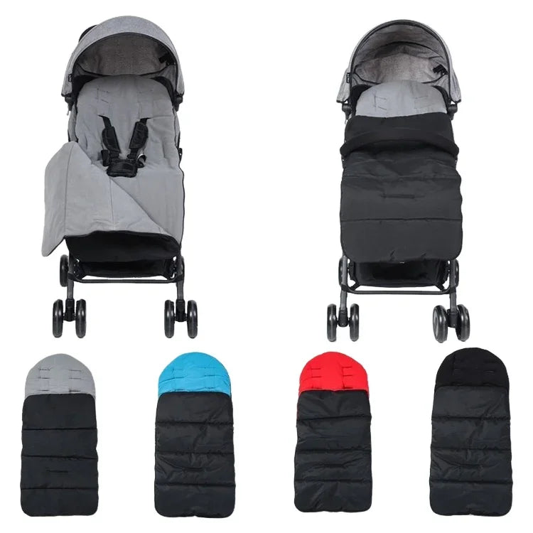 Sac de couchage pour poussette d'hiver et d'automne Housse de pied de poussette imperméable
