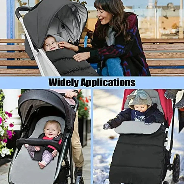 Sac de couchage pour poussette d'hiver et d'automne Housse de pied de poussette imperméable