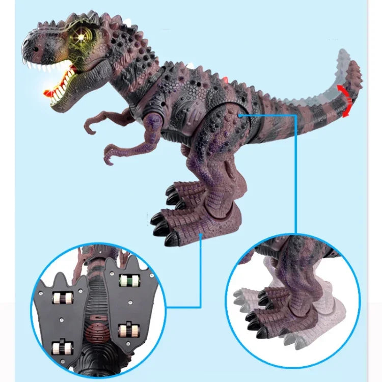 Dinosaure électrique miniature, jouet éducatif pour enfants, couleur aléatoire.