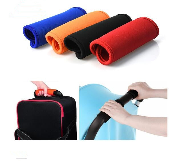 2 PCS Poignée de Bagage Confortable en Néoprène Housse de Protection pour Poussette Bébé Universelle pour Sac de Voyage Bagage Valise, Bleu Universel, Jaune Universel, Noir Universel, Orange Universel, Rouge Universel, Vert Universel