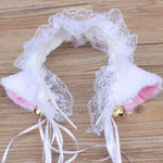 Mignon serre-tête oreilles de chat en dentelle, accessoire pour cheveux pour femme