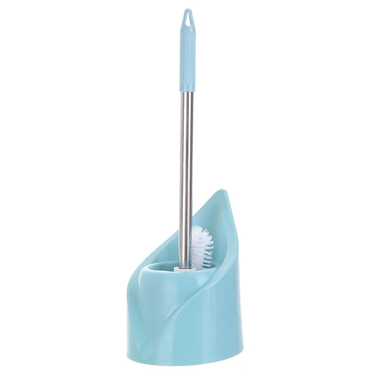 Brosse de toilette à long manche en acier inoxydable, brosse de nettoyage de toilette, base triangulaire