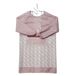 Blouse de cuisine anti-salissure et résistante à l'huile pour adultes, tablier de maison, avec manches longues, café, violet, bleu, rose