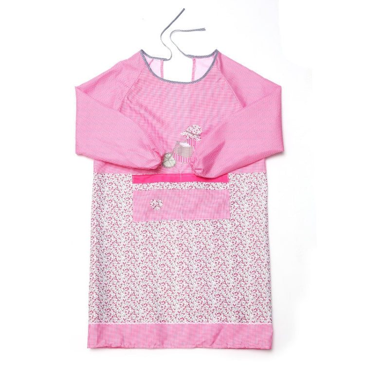 Blouse de cuisine anti-salissure et résistante à l'huile pour adultes, tablier de maison, avec manches longues, café, violet, bleu, rose