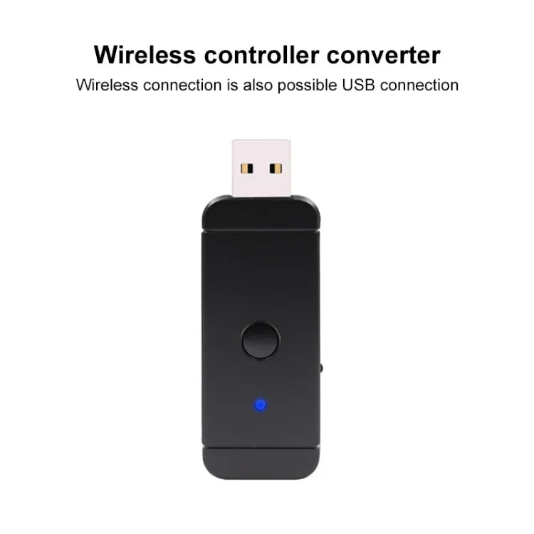 Adaptateur convertisseur de manette de jeu sans fil Bluetooth JYS-130 pour PS3 / Switch / PC