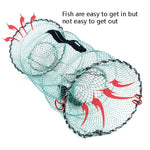 Filet de pêche à ressort, cage à crevettes pliable automatique, filet de pêche rond à ressort, maille spéciale grande, maille cryptée grande
