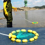 Filet de pêche à flottabilité extérieure, filet de pêche portatif pliable à 3 cercles, cage à poissons, filet de pêche en mer multi-flotteurs, filet de pêche à flottabilité
