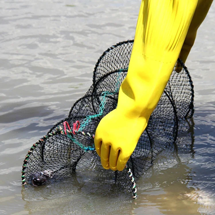 Filet de Pêche Pliant Rond en Forme de Crabe, Petit
