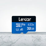 Carte mémoire TF Lexar 633x 32 Go haute vitesse pour téléphone portable, enregistreur de conduite, 32 Go