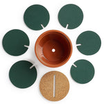 Sous-verre cactus fantaisie à faire soi-même, dessous de tasse isolant antidérapant, rangement de maison, décoration de bureau multifonction, dessous de verre cactus
