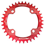 Plateaux MOTSUV ronds étroits larges pour VTT 104BCD, pièces de plaque dentée, disque 32T, disque 34T, disque 36T, disque 38T, plateau elliptique 32T, plateau elliptique 34T, plateau elliptique 36T, plateau elliptique 38T