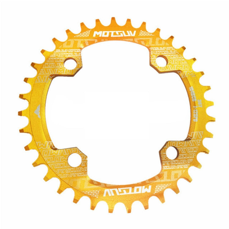 Plateaux MOTSUV ronds étroits larges pour VTT 104BCD, pièces de plaque dentée, disque 32T, disque 34T, disque 36T, disque 38T, plateau elliptique 32T, plateau elliptique 34T, plateau elliptique 36T, plateau elliptique 38T