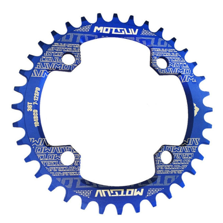 Plateaux MOTSUV ronds étroits larges pour VTT 104BCD, pièces de plaque dentée, disque 32T, disque 34T, disque 36T, disque 38T, plateau elliptique 32T, plateau elliptique 34T, plateau elliptique 36T, plateau elliptique 38T