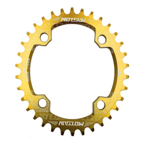 Plateaux MOTSUV ronds étroits larges pour VTT 104BCD, pièces de plaque dentée, disque 32T, disque 34T, disque 36T, disque 38T, plateau elliptique 32T, plateau elliptique 34T, plateau elliptique 36T, plateau elliptique 38T