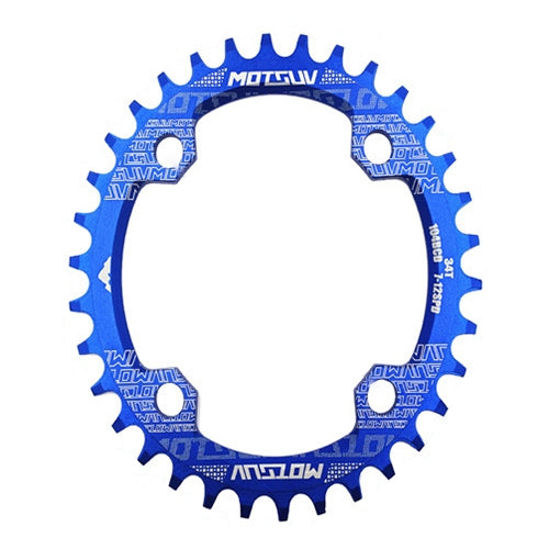 Plateaux MOTSUV ronds étroits larges pour VTT 104BCD, pièces de plaque dentée, disque 32T, disque 34T, disque 36T, disque 38T, plateau elliptique 32T, plateau elliptique 34T, plateau elliptique 36T, plateau elliptique 38T