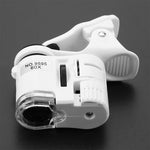 Microscope HD pour téléphone portable 9595W1 avec grossissement 60 fois et lumière LED