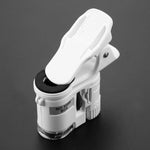Microscope HD pour téléphone portable 9595W1 avec grossissement 60 fois et lumière LED