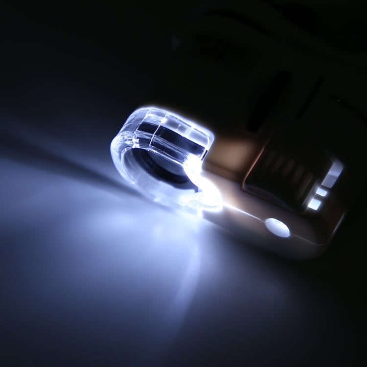 Microscope HD pour téléphone portable 9595W1 avec grossissement 60 fois et lumière LED