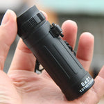Télescope monoculaire compact 10x25 avec film rouge, 10x25