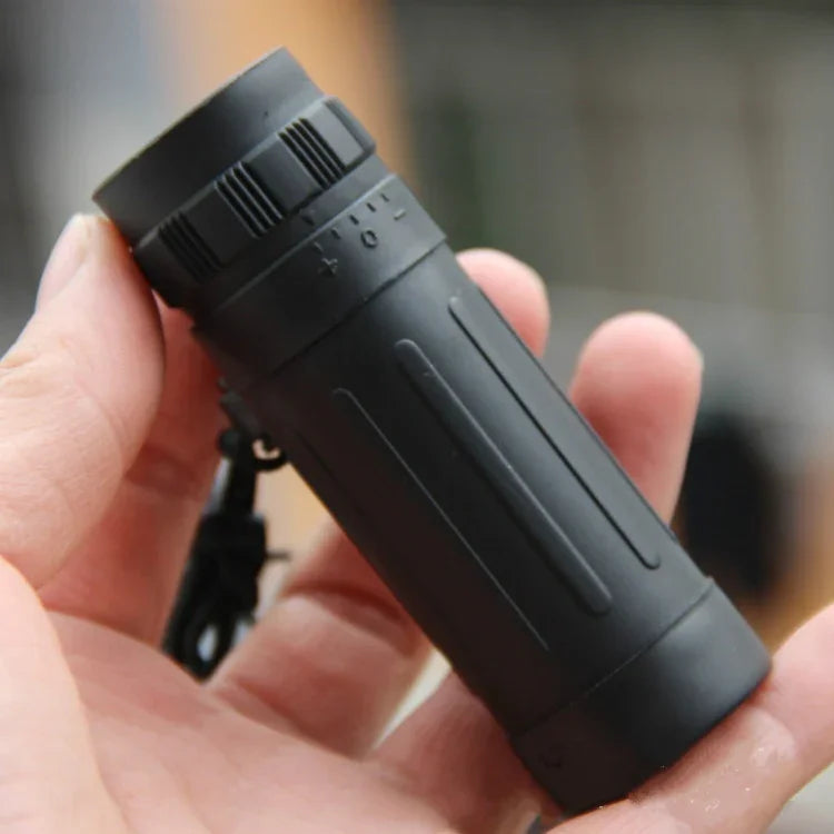 Télescope monoculaire compact 10x25 avec film rouge, 10x25