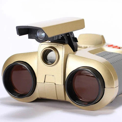Appareil de vision nocturne pour enfants Jumelles 4X30 avec éclairage Télescope à mise au point réglable, 4X30
