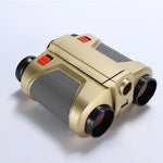 Appareil de vision nocturne pour enfants Jumelles 4X30 avec éclairage Télescope à mise au point réglable, 4X30