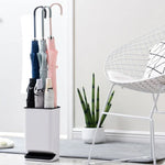 Support de rangement pour parapluie en plastique détachable et étanche avec séparation