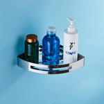 Porte-savon de salle de bain en acier inoxydable, triangulaire