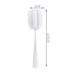 Brosse éponge à long manche pour tasses, tasses à café, bouteilles, verres, blanc, noir, rose, gris