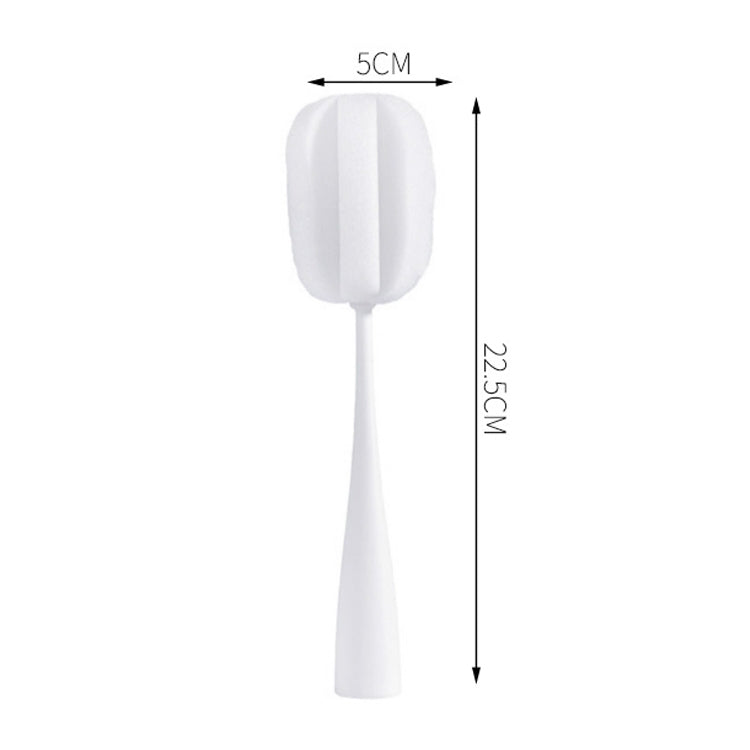 Brosse éponge à long manche pour tasses, tasses à café, bouteilles, verres, blanc, noir, rose, gris