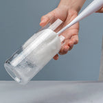 Brosse éponge à long manche pour tasses, tasses à café, bouteilles, verres, blanc, noir, rose, gris