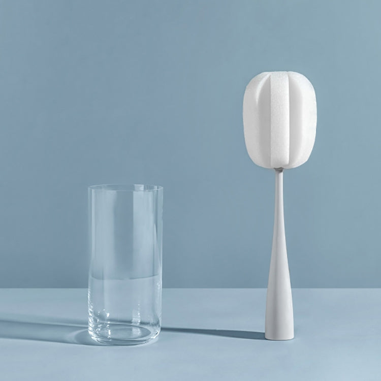 Brosse éponge à long manche pour tasses, tasses à café, bouteilles, verres, blanc, noir, rose, gris