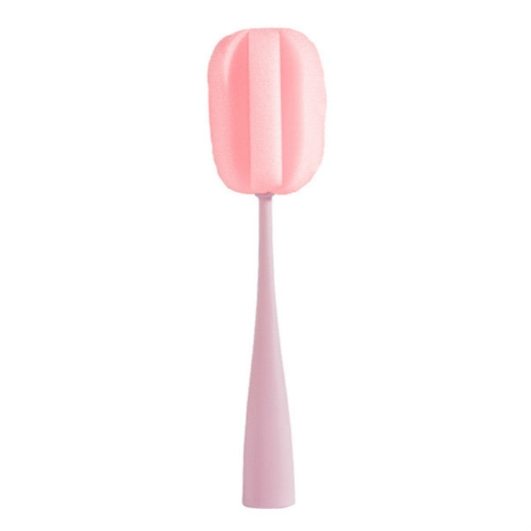Brosse éponge à long manche pour tasses, tasses à café, bouteilles, verres, blanc, noir, rose, gris