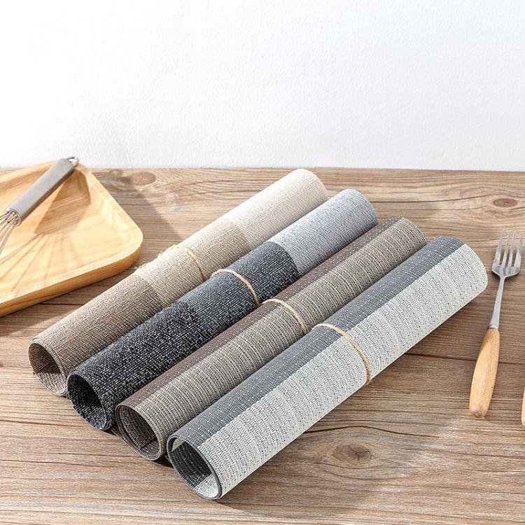 1796 Sets de Table en PVC Simple Antidérapant Isolant Jetable Vert pour Vaisselle, Set de Table Occidental, 30 x 45cm