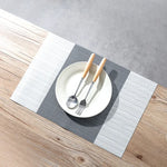 1796 Sets de Table en PVC Simple Antidérapant Isolant Jetable Vert pour Vaisselle, Set de Table Occidental, 30 x 45cm