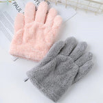 Gants Cheveux Séchage Rapide Singe Gants Absorbants en Velours Corail Séchage Rapide