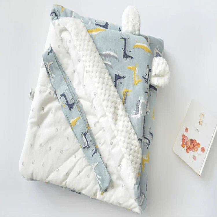 Couverture Bébé en Coton Motif Dessin Animé