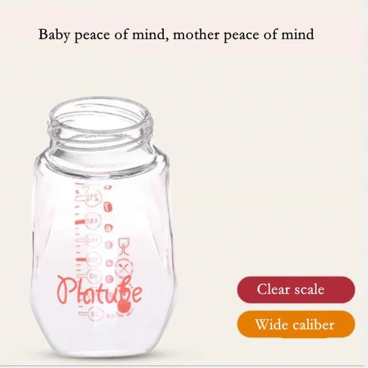 Biberon en verre pour bébé en silicone, anti-chute et anti-coliques