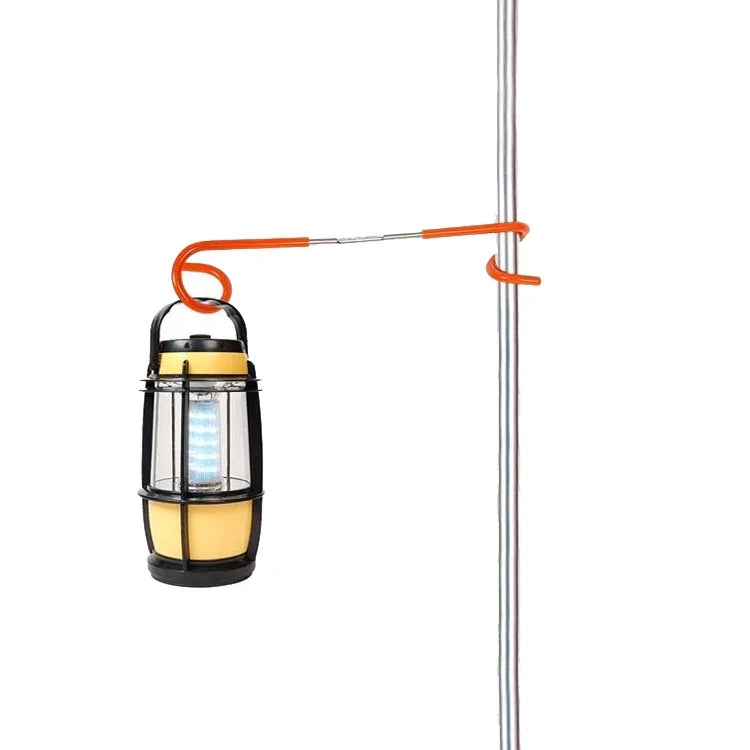 Lot de 3 crochets multifonctionnels en S pour camping en plein air, crochet métallique bidirectionnel pour tente de camping, lampe à vapeur suspendue