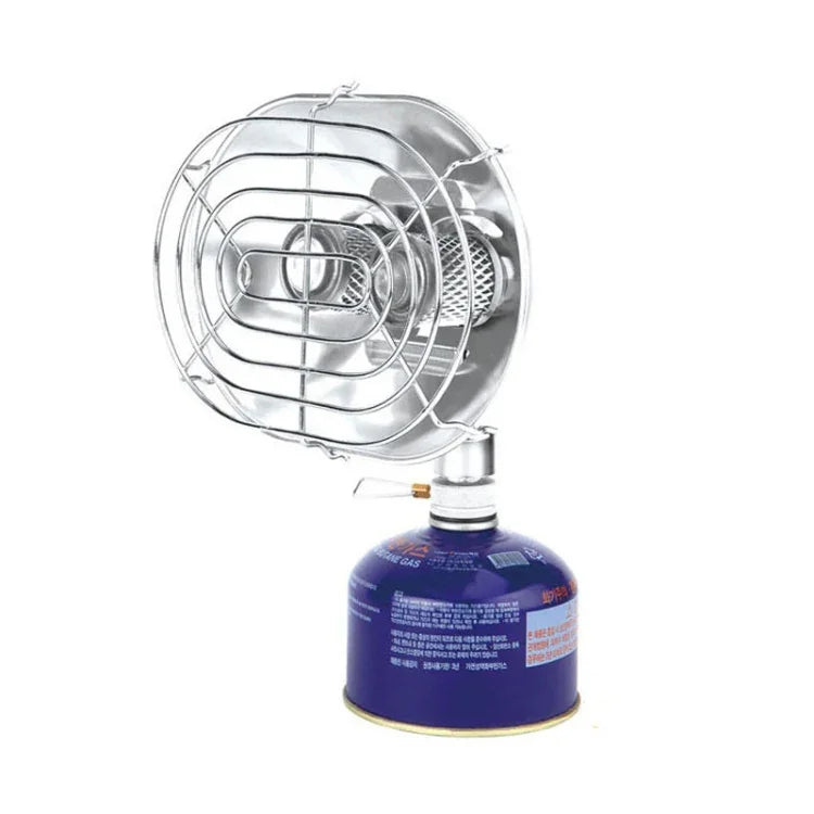 BRS-H22 Poêle à gaz double tête pour camping en extérieur Chauffage de pêche Four de cuisson Sans bouteille de gaz