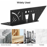 Jauge d'arrêt 3D pour menuiserie, règle d'angle multifonction en alliage d'aluminium, règle d'angle 3D