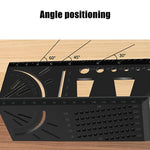 Jauge d'arrêt 3D pour menuiserie, règle d'angle multifonction en alliage d'aluminium, règle d'angle 3D