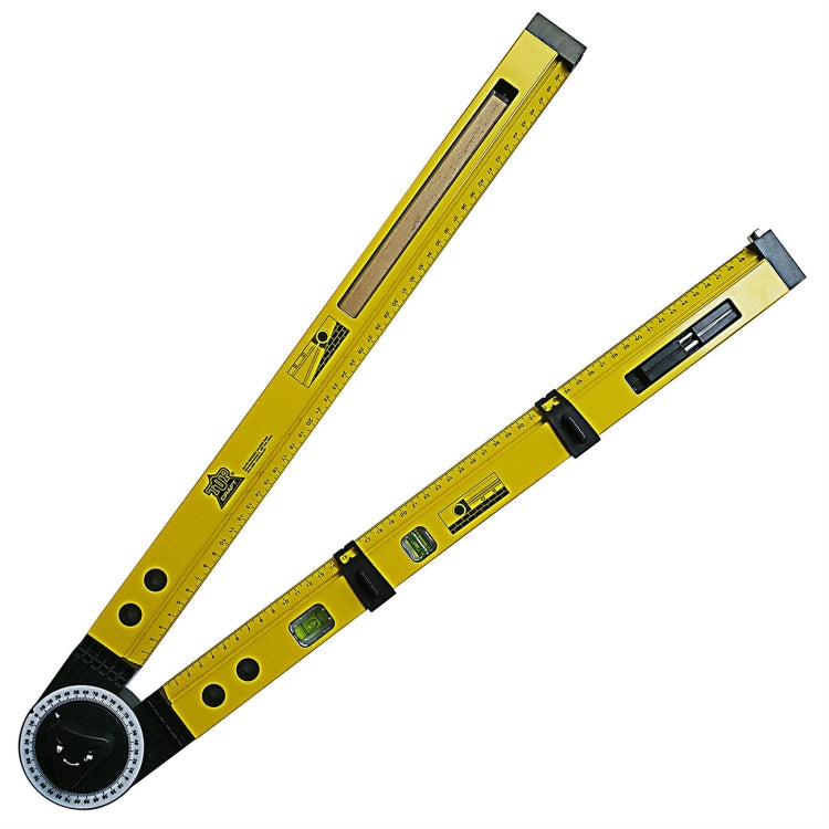 Jauge de ligne multifonction 0-270 degrés Compas de traçage pour travail du bois Mesure d'inclinaison Mètre d'angle 0-270 degrés