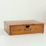 Meuble de rangement de bureau en bois rétro, un tiroir, quatre tiroirs
