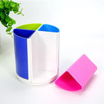Porte-stylo de bureau rond multifonctionnel coloré détachable rotatif, porte-stylo rond