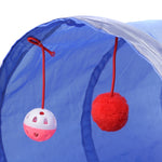 Fournitures pour animaux de compagnie Tunnel bidirectionnel en papier pour chat pouvant accueillir un canal de pliage pour chat, bleu, rouge, bleu ciel, noir, rose vif, vert