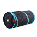 Fournitures pour animaux de compagnie Tunnel bidirectionnel en papier pour chat pouvant accueillir un canal de pliage pour chat, bleu, rouge, bleu ciel, noir, rose vif, vert
