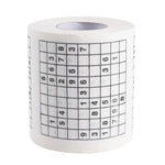3 Rouleaux de papier toilette créatif Sudoku, papier tissu facial, 3 rouleaux